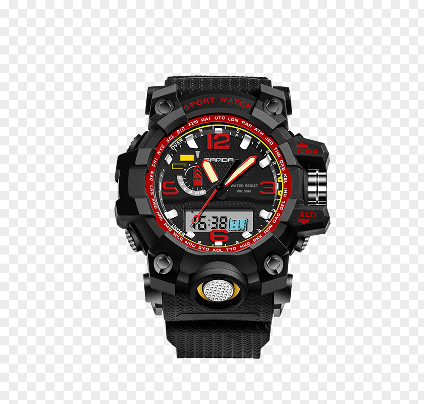 Sport Watch Digital Clock Fashion Water Resistant Mark PNG