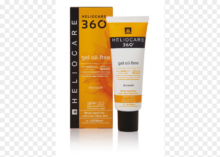 Sun Lotion Sunscreen Heliocare 360 Fluid Cream SPF 50 Gel Oil Skin Care PNG
