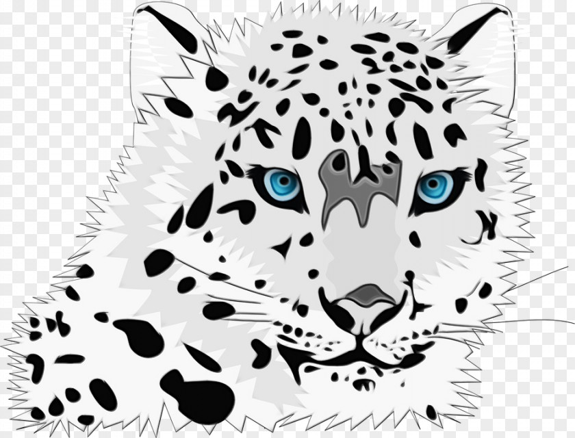 Terrestrial Animal Big Cats Snow Leopard Wildlife Snout Head PNG