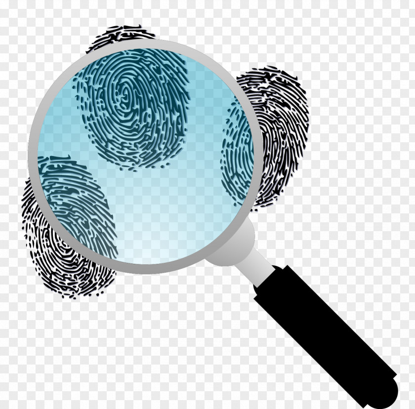 Vector Magnifying Glass Download Fingerprint Clip Art PNG