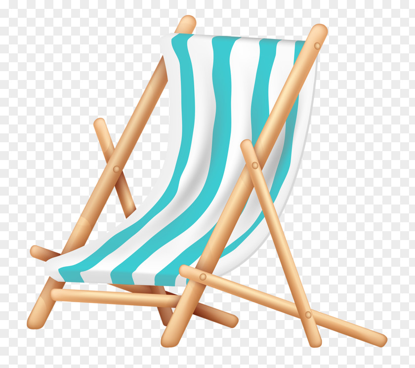 Blue Lounge Chair Deckchair Royalty-free Illustration PNG