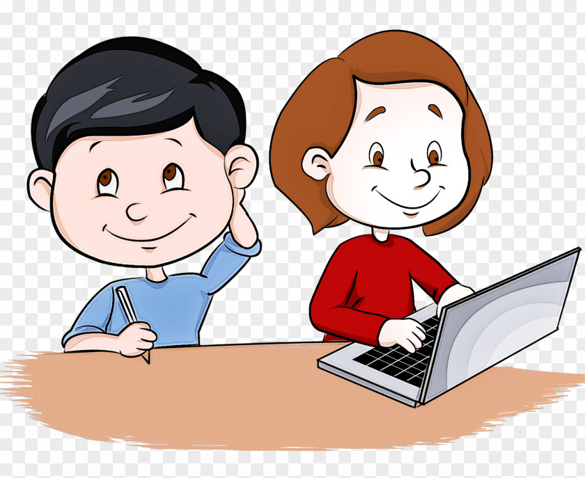 Cartoon Job Child Learning Sharing PNG