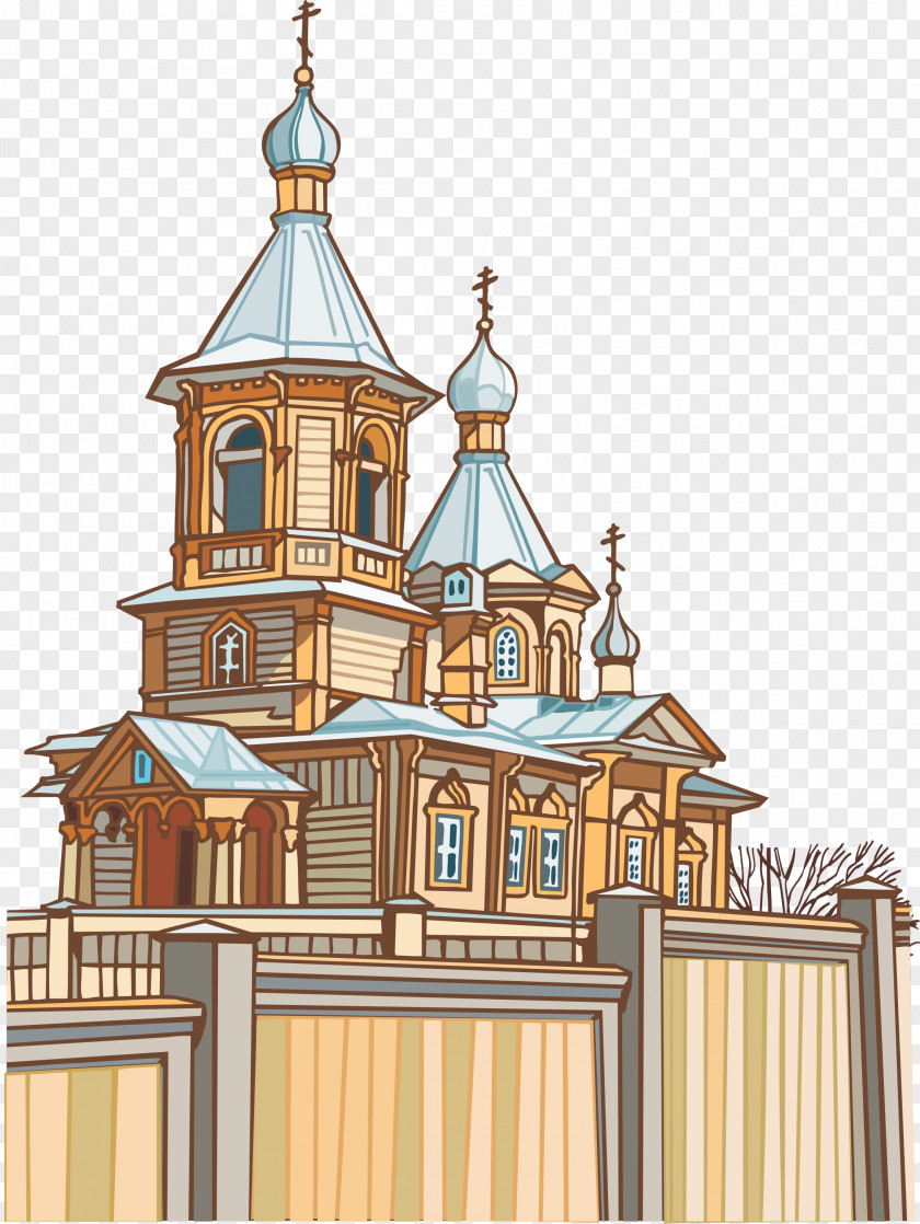 Castle Cartoon Illustration PNG