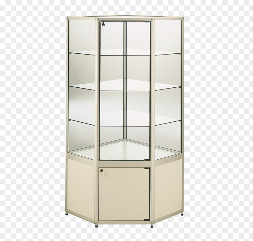 Glass Shelf Display Case Cupboard PNG
