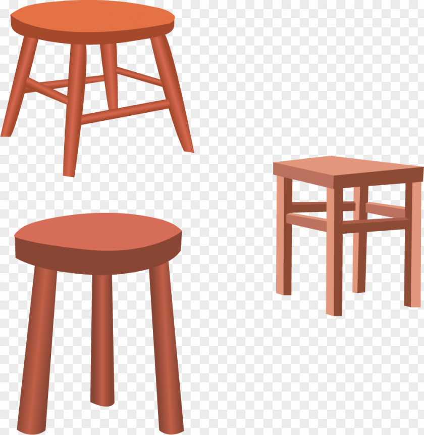 Vector Stool Chair Table Furniture Euclidean PNG