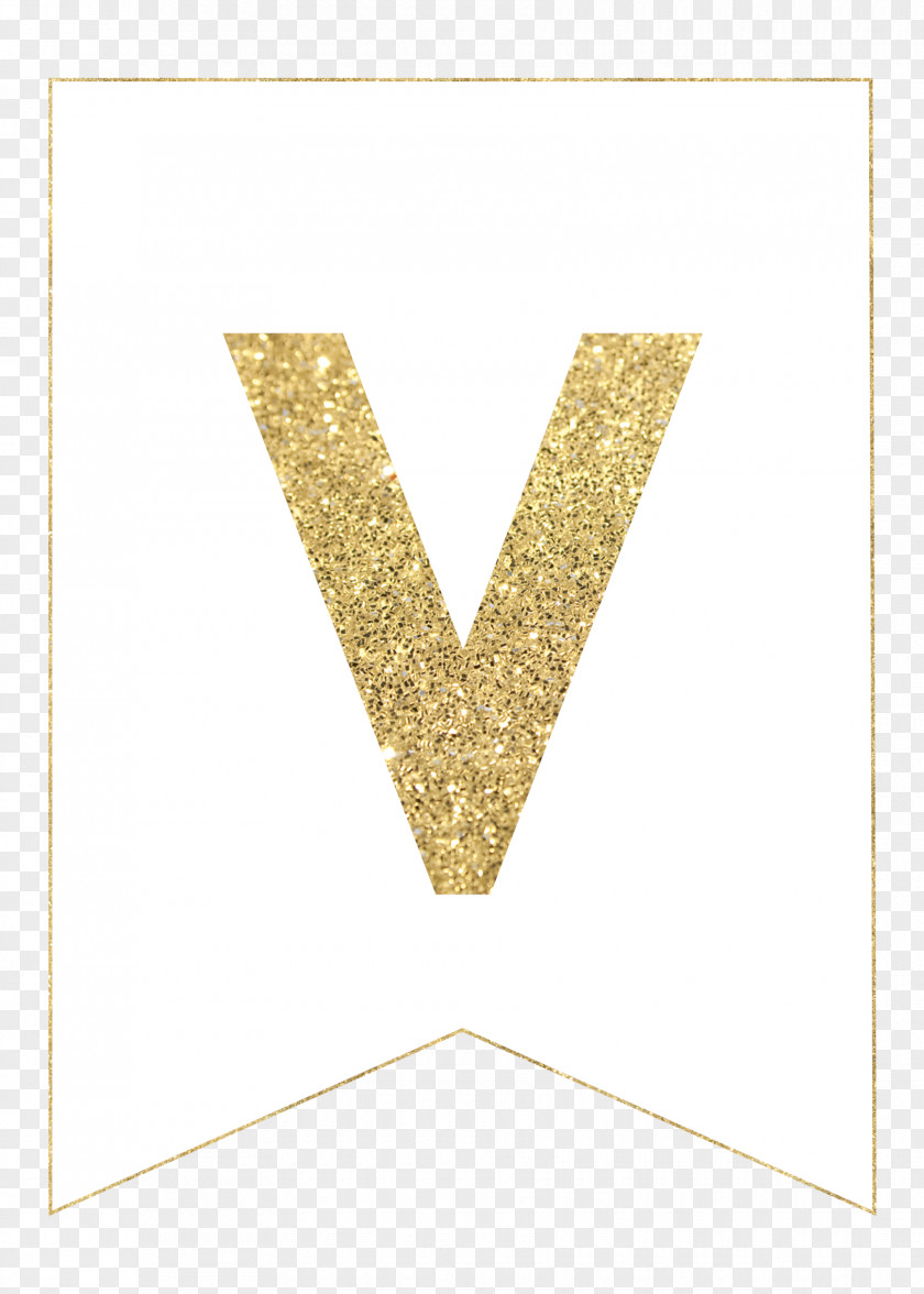 Gold Paper Letter PNG