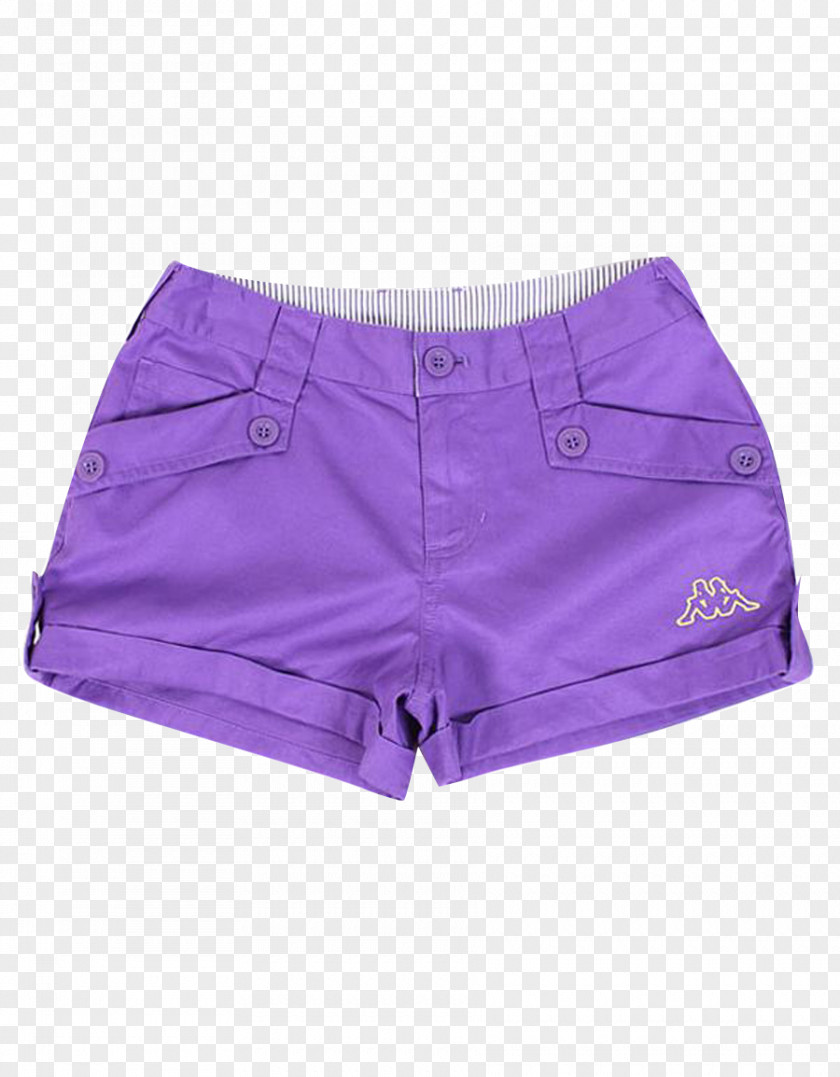 Purple Girls Shorts Trunks PNG