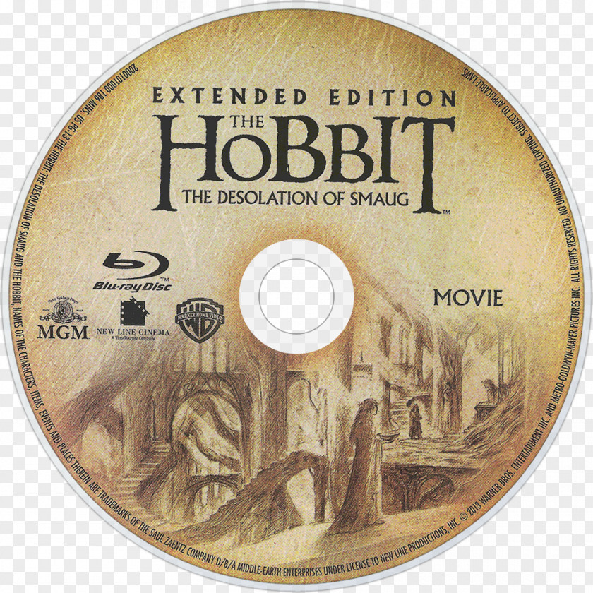 The Hobbit Smaug Blu-ray Disc DVD Extended Edition PNG