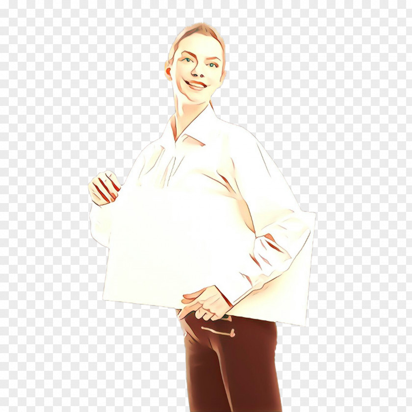 White Clothing Sleeve Standing Beige PNG