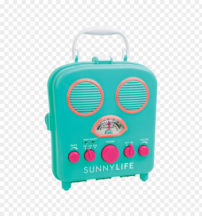 General Store Sunnylife Beach Sounds Radio FM Broadcasting Loudspeaker Tuner PNG