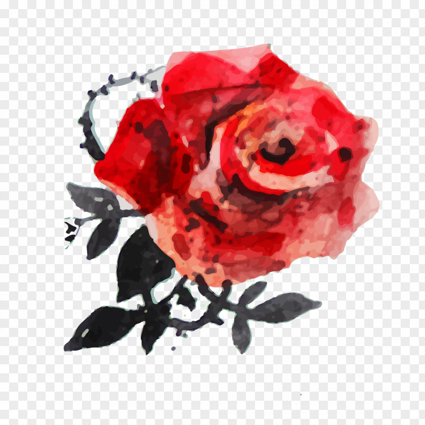 Ink Rose Pattern Euclidean Vector Icon PNG