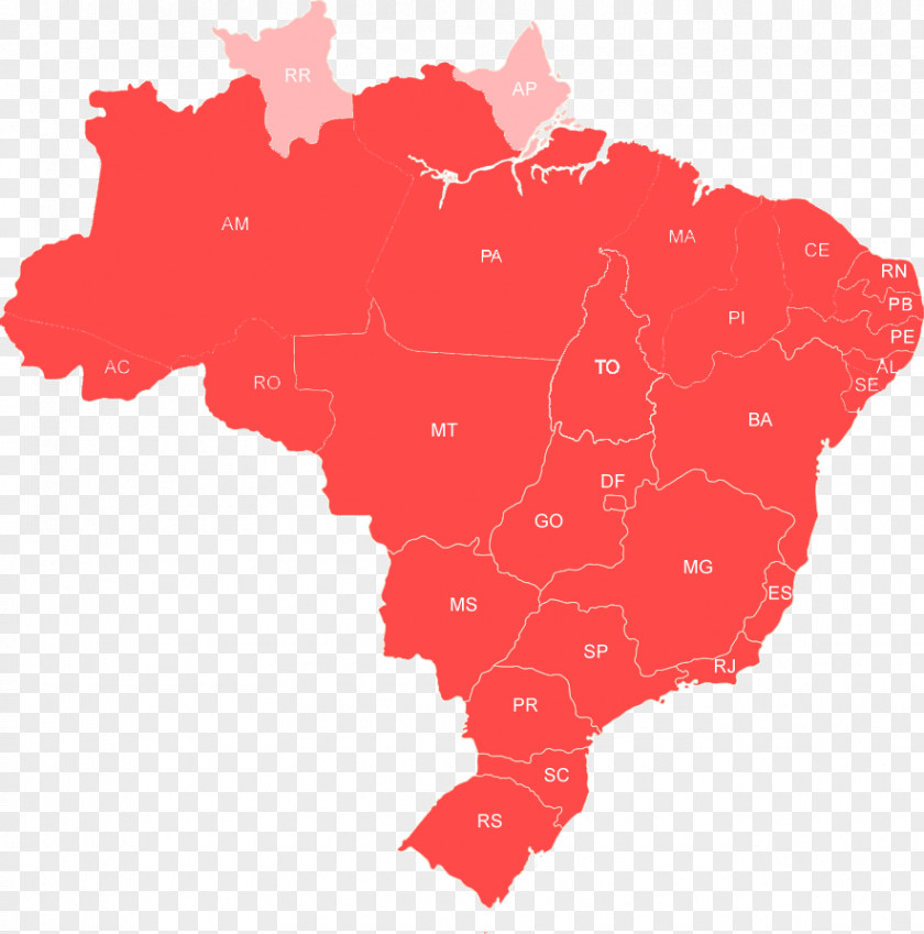 Map Brazil Mapa Polityczna PNG