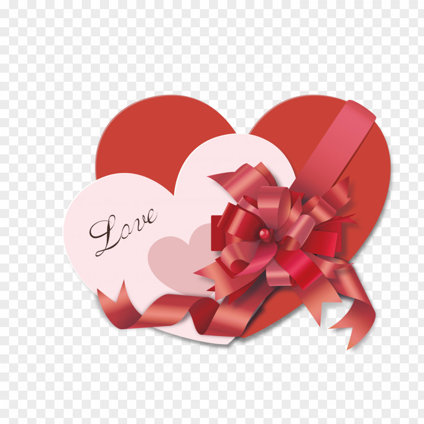 There Is A Heart-shaped Lid With Bow Decoration Heart Valentine's Day Gift Love PNG