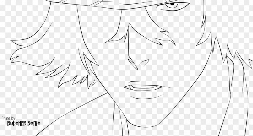 Urahara Kisuke Benihime Art Eye Drawing Sketch PNG