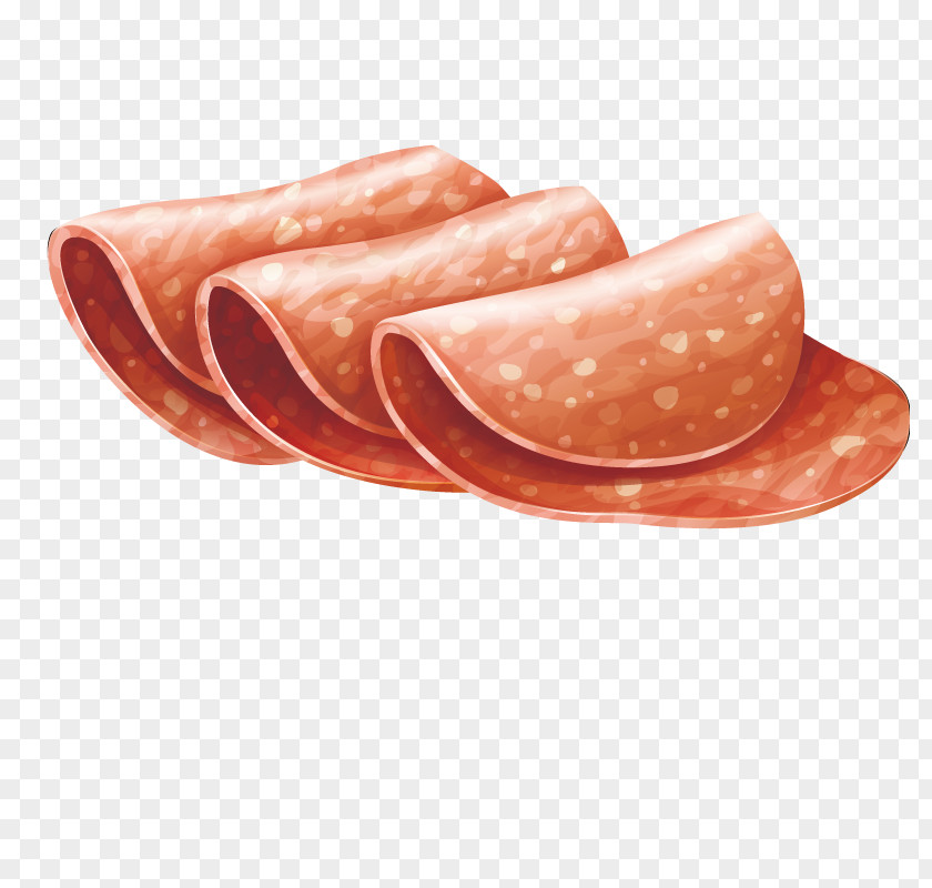 Food Sausage Slices Salami Pepperoni Meat Clip Art PNG