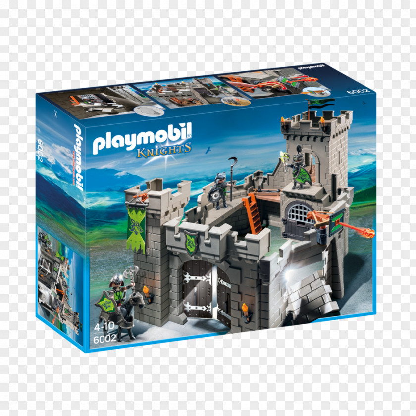 Product Box Playmobil Toy Knight Doll Gray Wolf PNG
