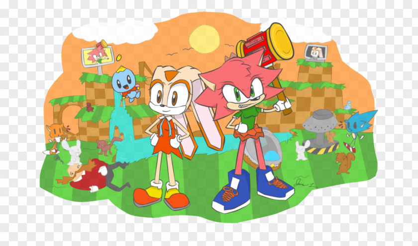 Rabbit Cream The Amy Rose Sonic Riders Green Hill Zone PNG