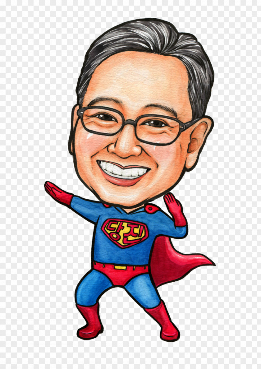 Wsbfm Kim Dong-wan Caricature Member Of Parliament Superman PNG