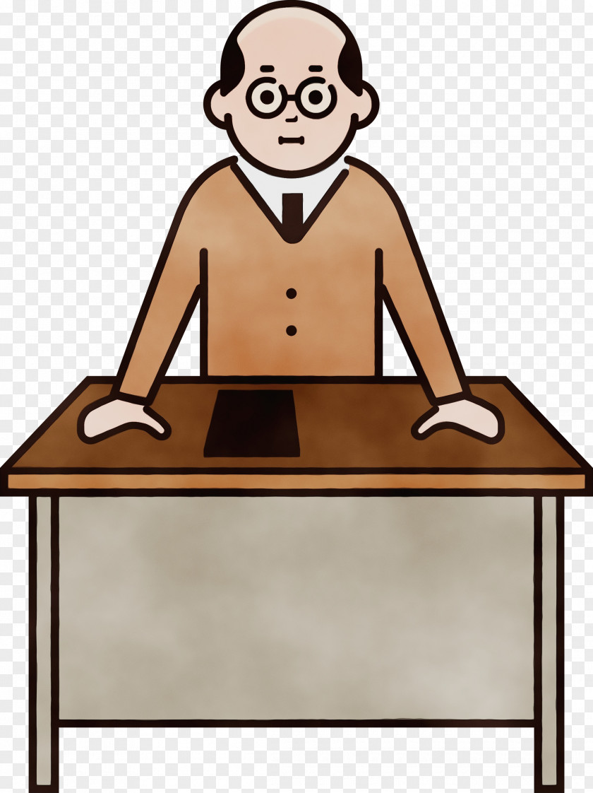 Cartoon Line Sitting Behavior Human PNG