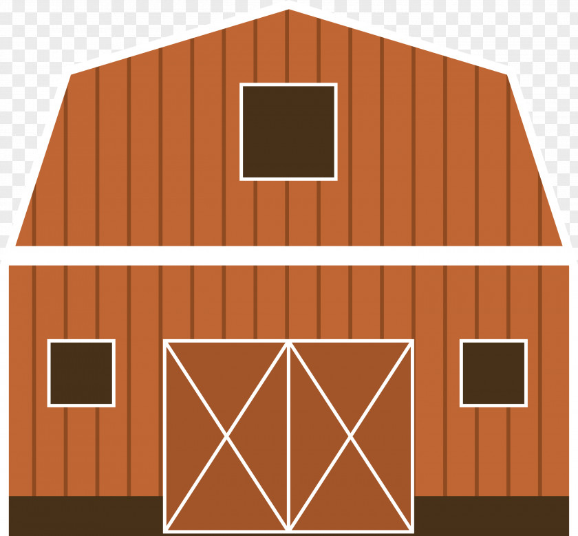 Cartoon Vector Cabin Warehouse PNG