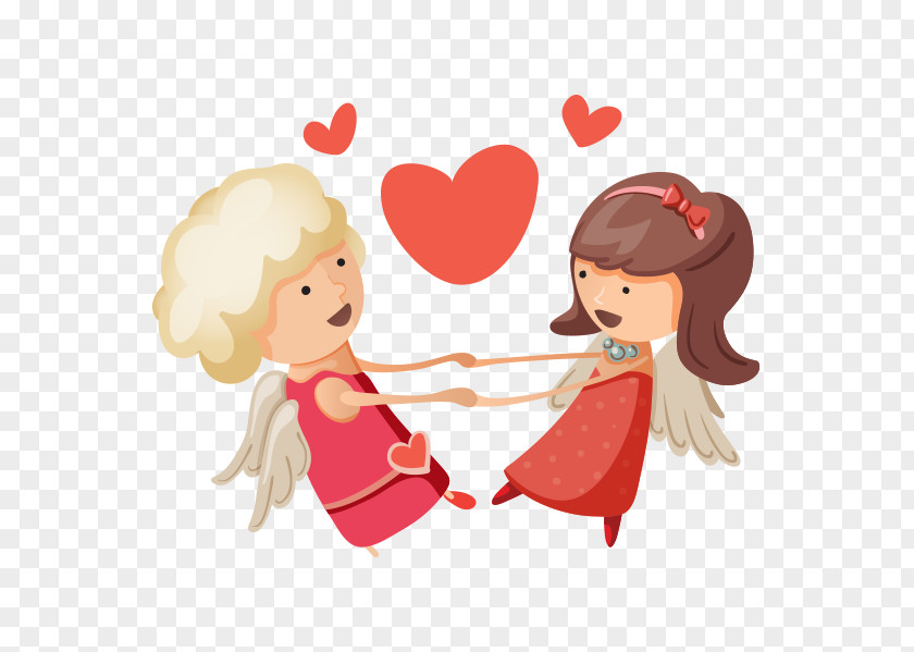 Cute Cupid Heart Clip Art PNG