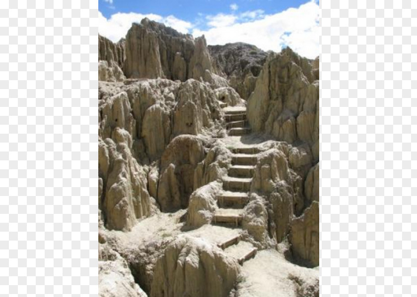 Destroyed City Landscape Valle De La Luna Salar Uyuni Erosion Valley Travel PNG