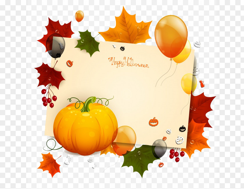 Halloween Pumpkin Maple Leaf Background Image Harvest Autumn Clip Art PNG