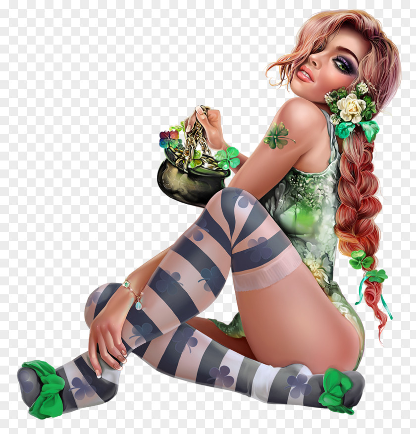 Saint Patrick's Day Woman Clip Art PNG