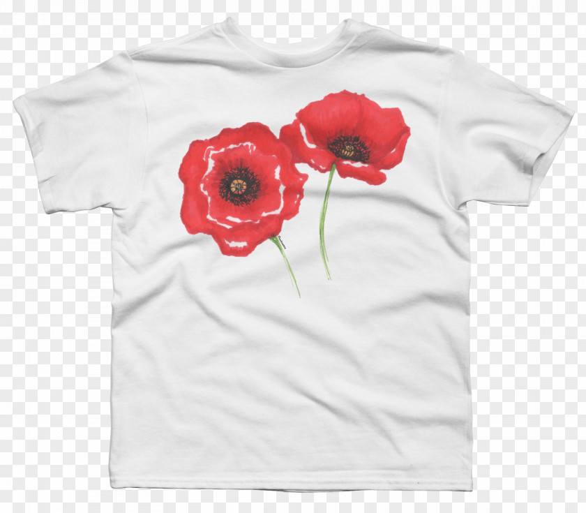 T-shirt Sleeve Neckline Poppy Amazon.com PNG