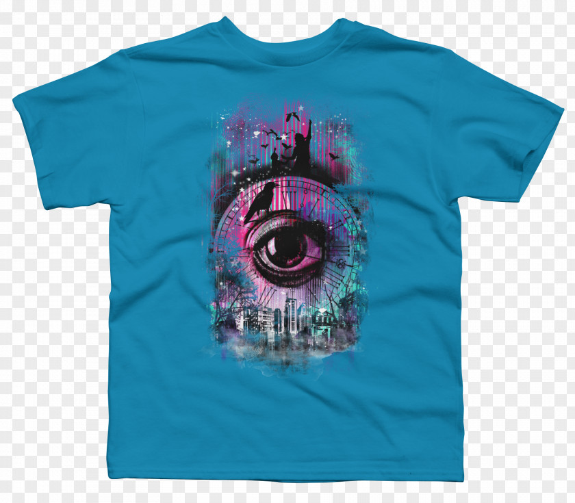 T-shirt Blue Turquoise Teal Aqua PNG