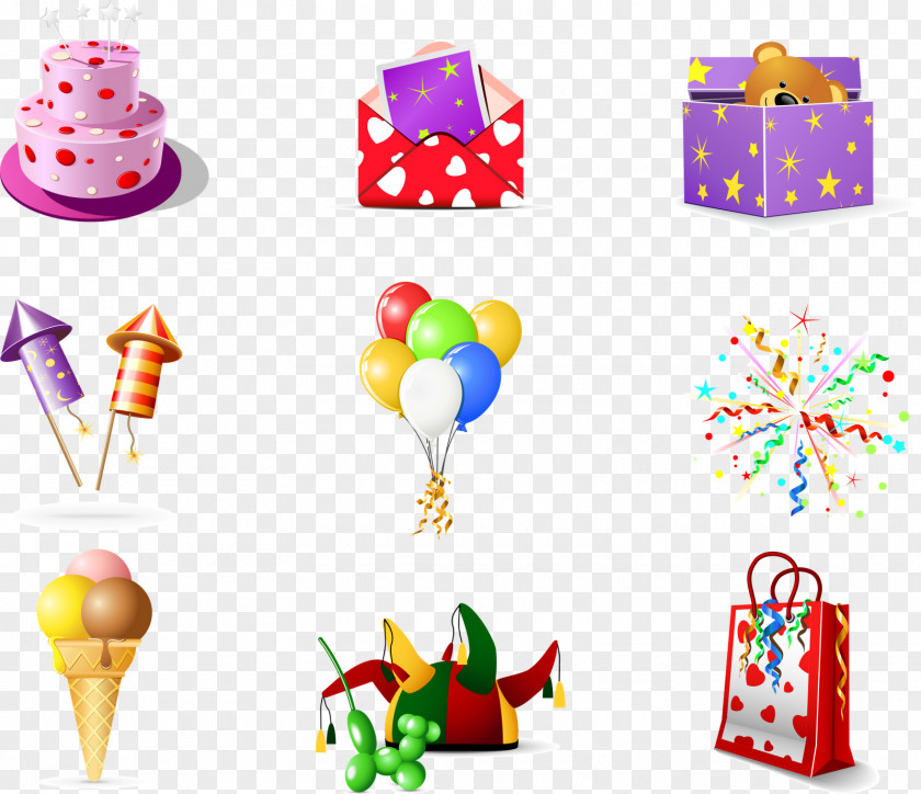 Birthday Hat Cake Cupcake Party PNG
