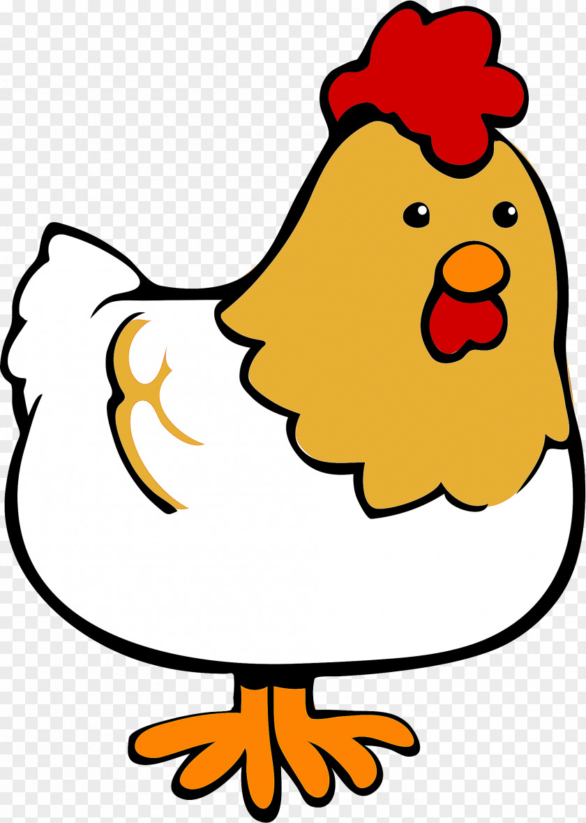 Chicken Cartoon Pleased Rooster Bird PNG