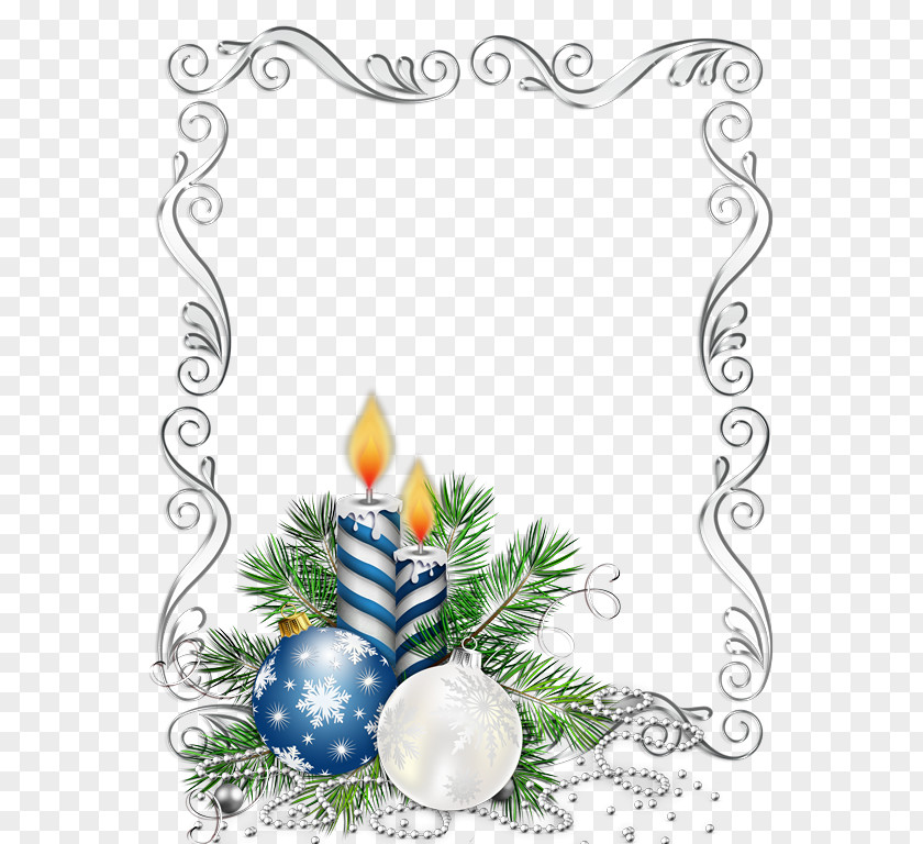 Christmas Borders And Frames Ornament Candle Clip Art PNG