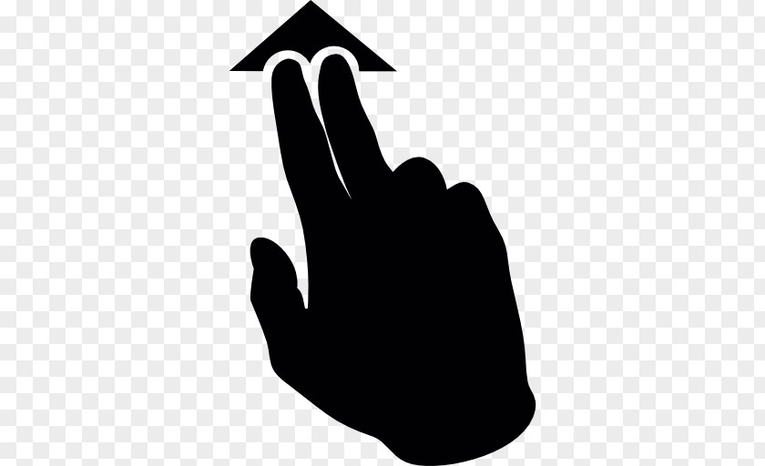 Hand Finger Scrolling Gesture PNG