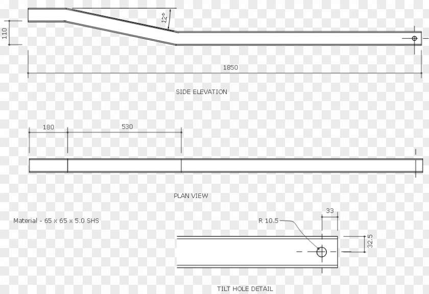 Hollowed Out Guardrail Document Drawing Line PNG