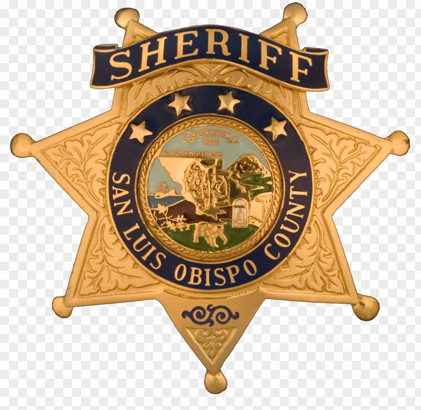 Sheriff Badge San Luis Obispo County Ventura County, California Stanislaus Santa Barbara PNG