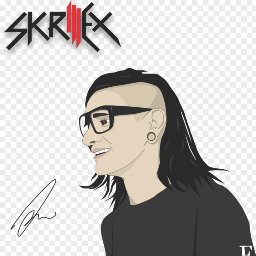 Skrillex Disc Jockey January 15 Stage Name Drawing PNG