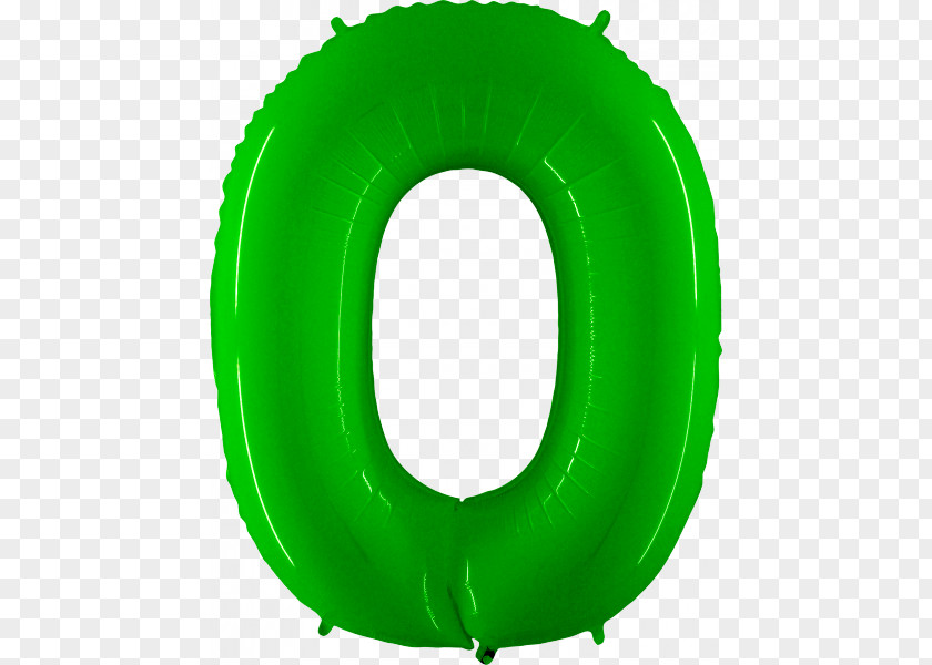 Balloon Green Number Numerical Digit Party PNG