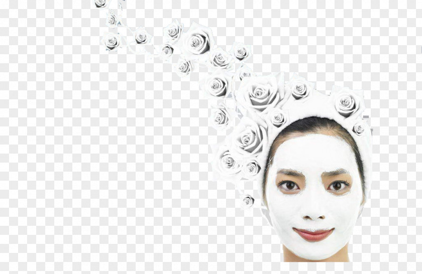 Creative Mask Poster Facial Beauty Cosmetics PNG