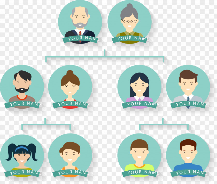 Creative Vector Family Tree Design PNG