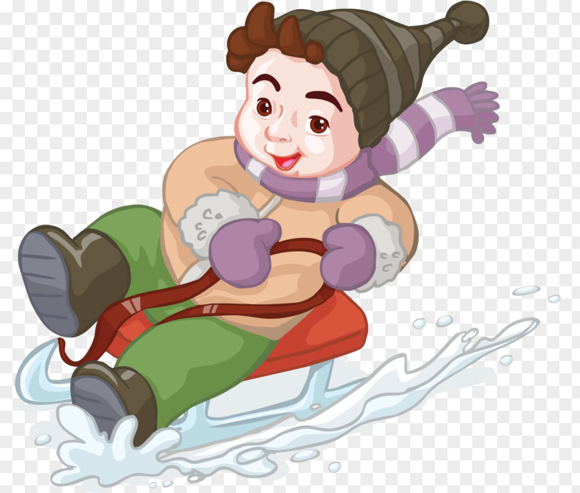 Sledge Child Game Clip Art PNG