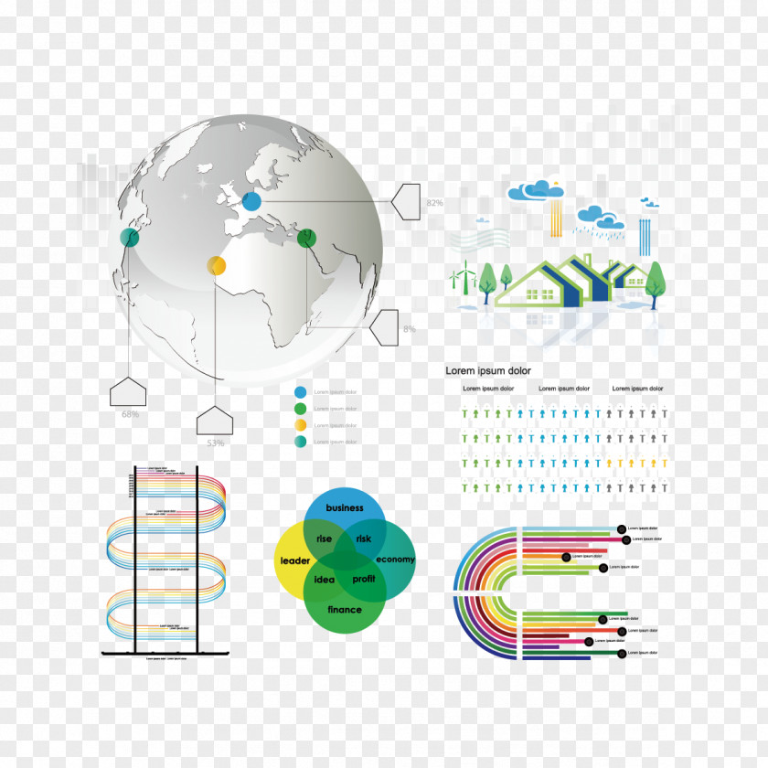 Vector Earth Ppt Material Infographic Chart Information PNG