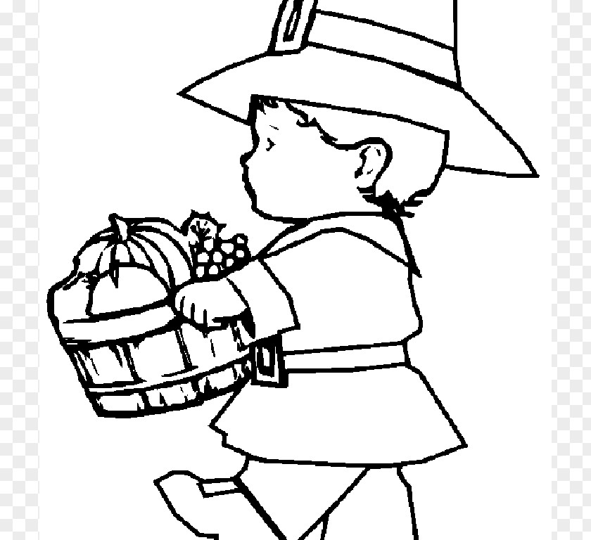 Disney Thanksgiving Images Coloring Book Pilgrims Boy PNG