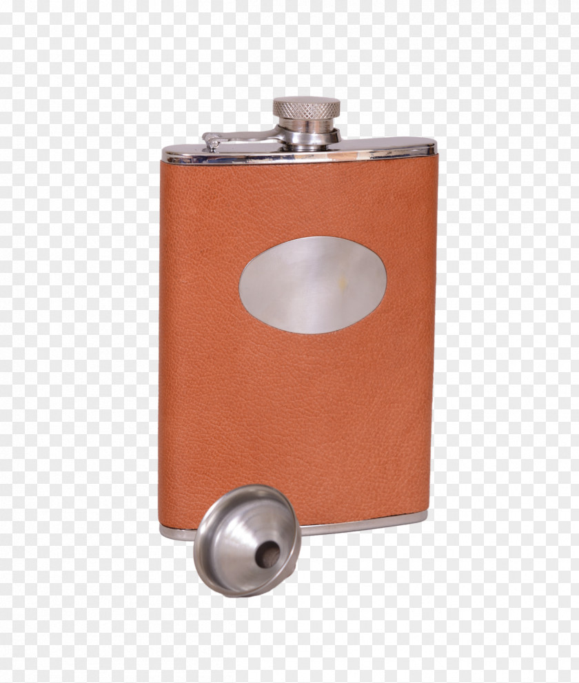 Flask Hip Leather Green Stainless Steel Color PNG