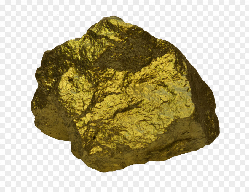 Nugget Mineral Igneous Rock Gold Material PNG