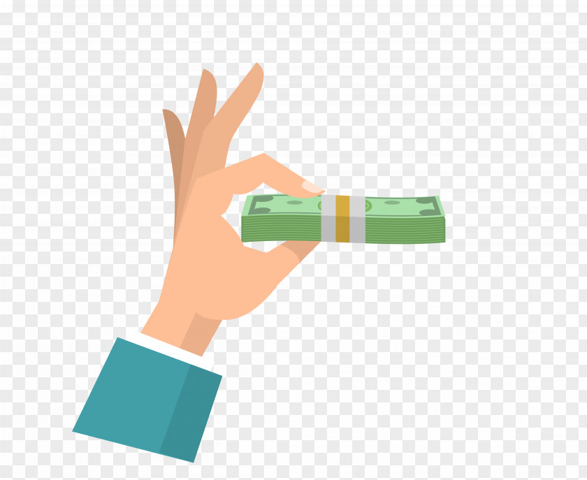 Vector Hand Holding Banknotes Picture Money Finance Banknote PNG