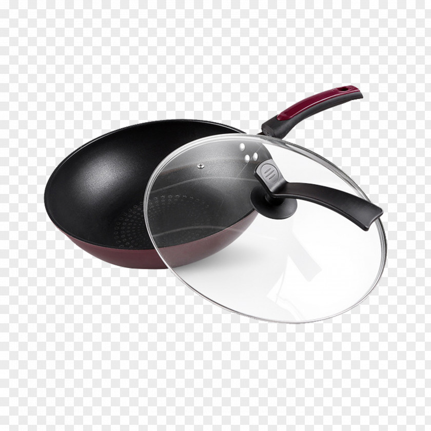 Wok Frying Pan Non-stick Surface Food Steamer Kitchen Stove PNG