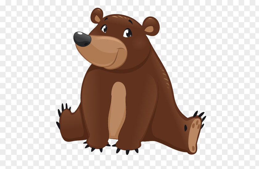 Cartoon Hand Painted Brown Bear Animal Royalty-free Clip Art PNG