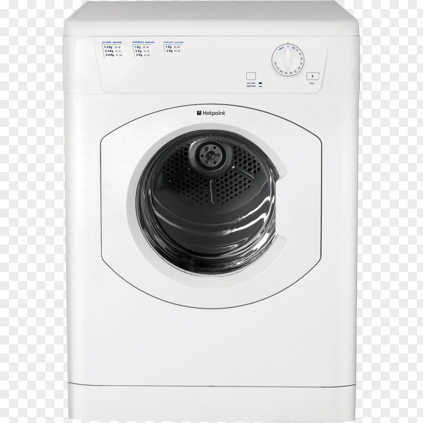 Hotpoint Freestanding Vented Tumble Dryer Clothes Home Appliance Aquarius TVM570 PNG