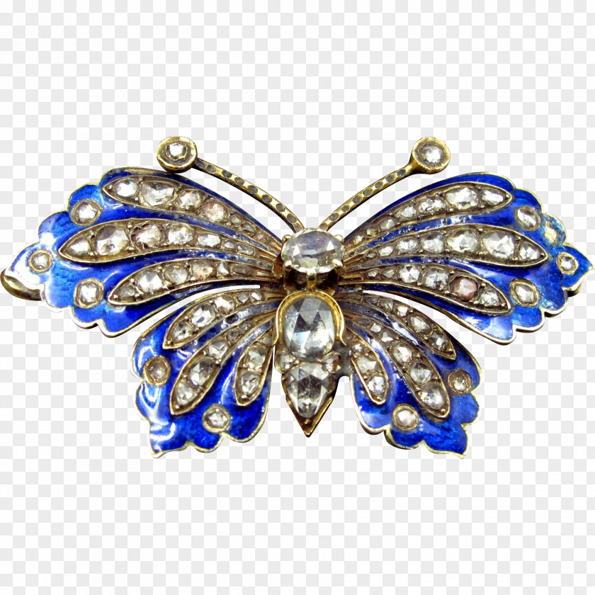 Sapphire Cobalt Blue Brooch Locket Body Jewellery PNG